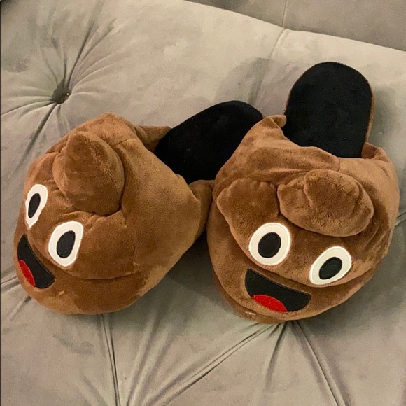 Poop Emoji Slippers - Picture 3 of 3